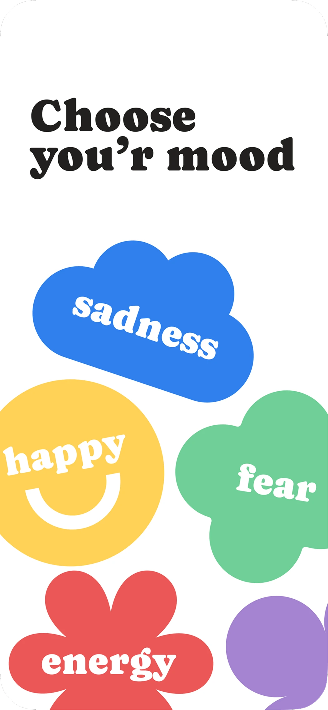 Mood App screen